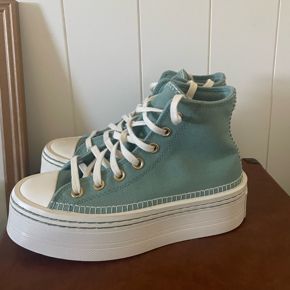 Converse Chuck Taylor All Star Modern Lift sneakers with crafted stitching - Picture 10 of 11